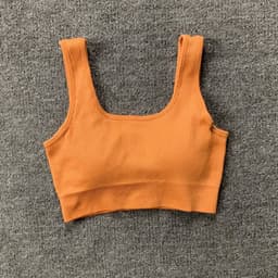 image-2021 Yoga Suit - Brown Four-Piece Set, Short Sleeve, Leggings, Size S