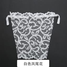 image-Lace Bralette Triangle Cup - White Anti-Light