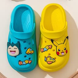 image-Pikachu EVA Slippers Children Lake Blue 36-37