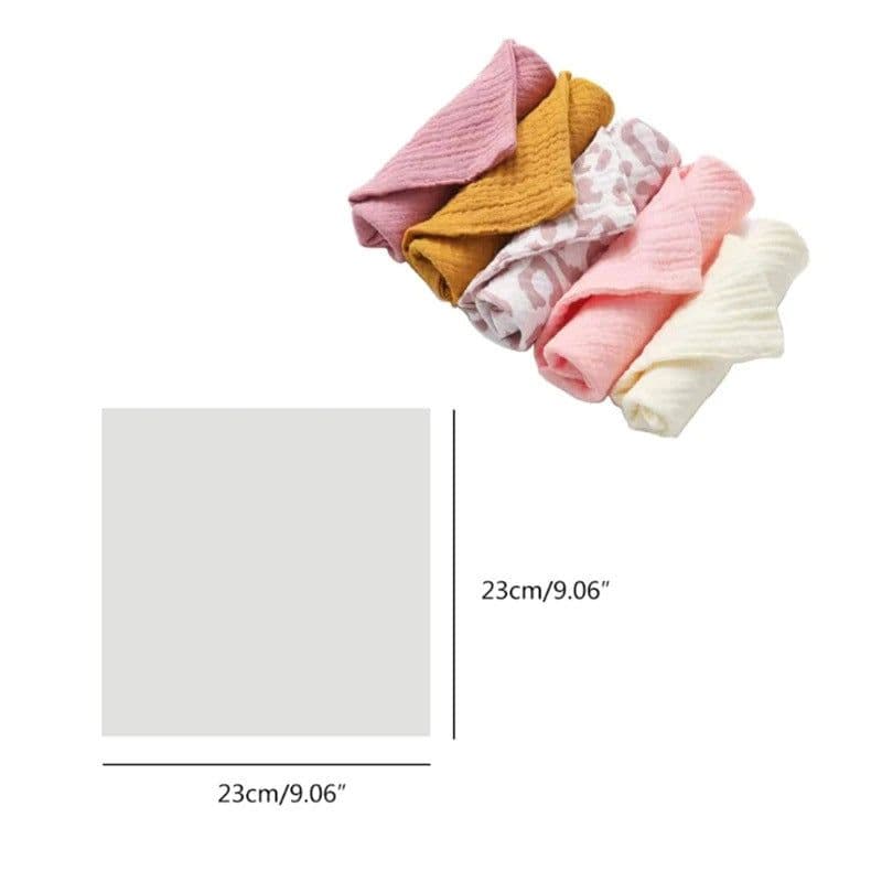 image-Baby Gauze Scarf - Pure Cotton Newborn Bib