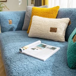 image-Sofa Cushion Winter Nordic Non-Slip Plush Thickened Cover 45"x35"