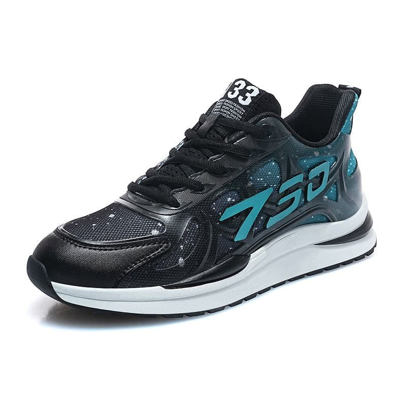 image-Men's Sports Casual Shoes Size 46 Black Breathable