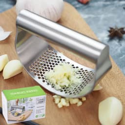 image-Garlic Press - 304 Stainless Steel Manual Garlic Puller