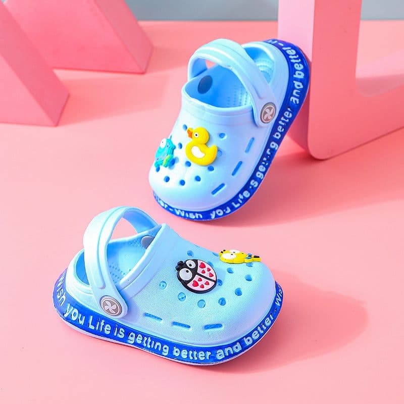 image-Baby Sandals - Grey Cartoon EVA Unisex 4-6Y