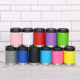 image-Stainless Steel Cold Insulation Mugs - 12oz/14oz Vacuum Cups - 16oz Beer Cans - Office Thermos
