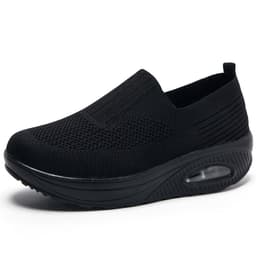 image-Women's Rocker Shoes - Dark Gray Size 42 Breathable Mesh