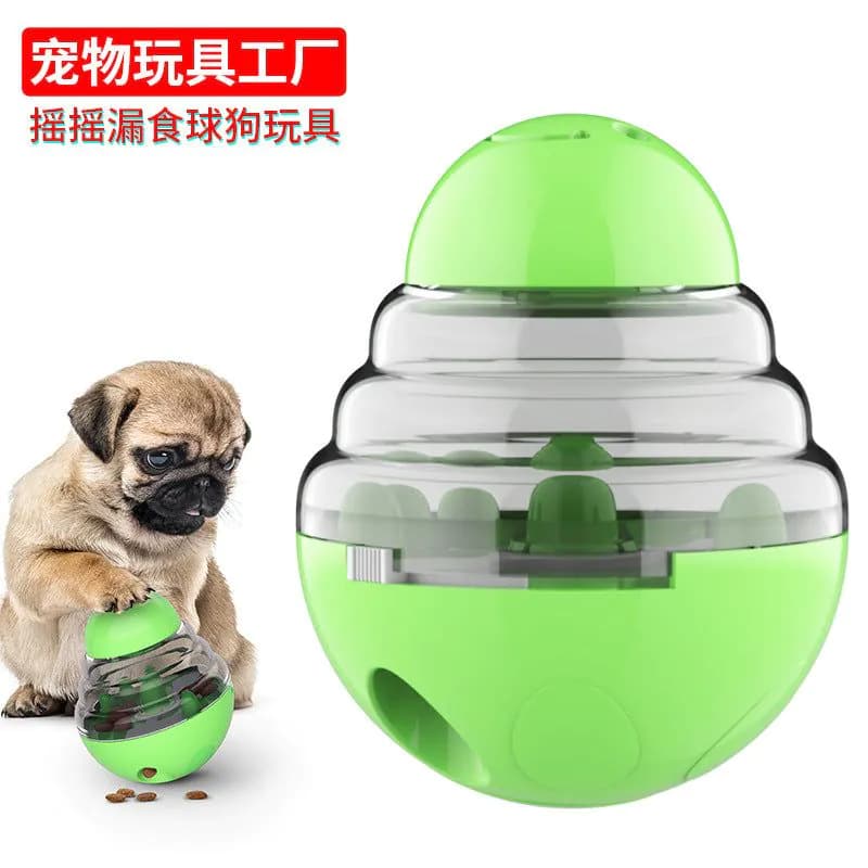 image-Pet Products Factory Wholesale Company New Dog Biting Toys Tumbler Feeder Leaky Eating Ball