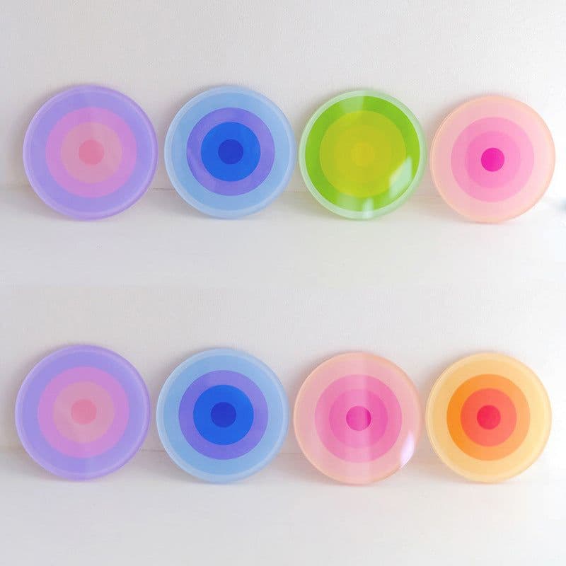 image-Simple Acrylic Coaster - Heat Insulation