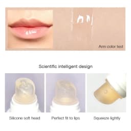 image-Kiss Beauty Lip Plumper - Transparent Lip Gloss Jelly - Plump & Elastic