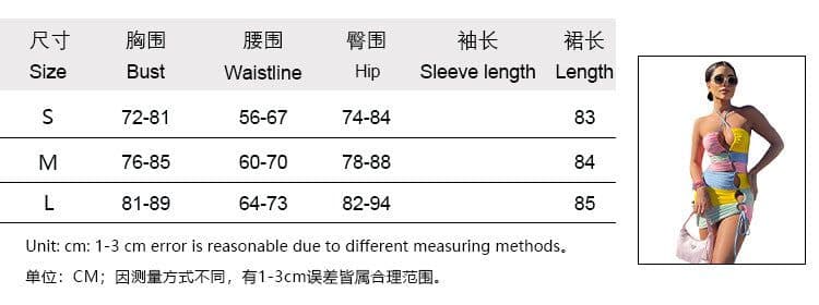 image-2022 Summer Halter Dress - Contrast Color Women