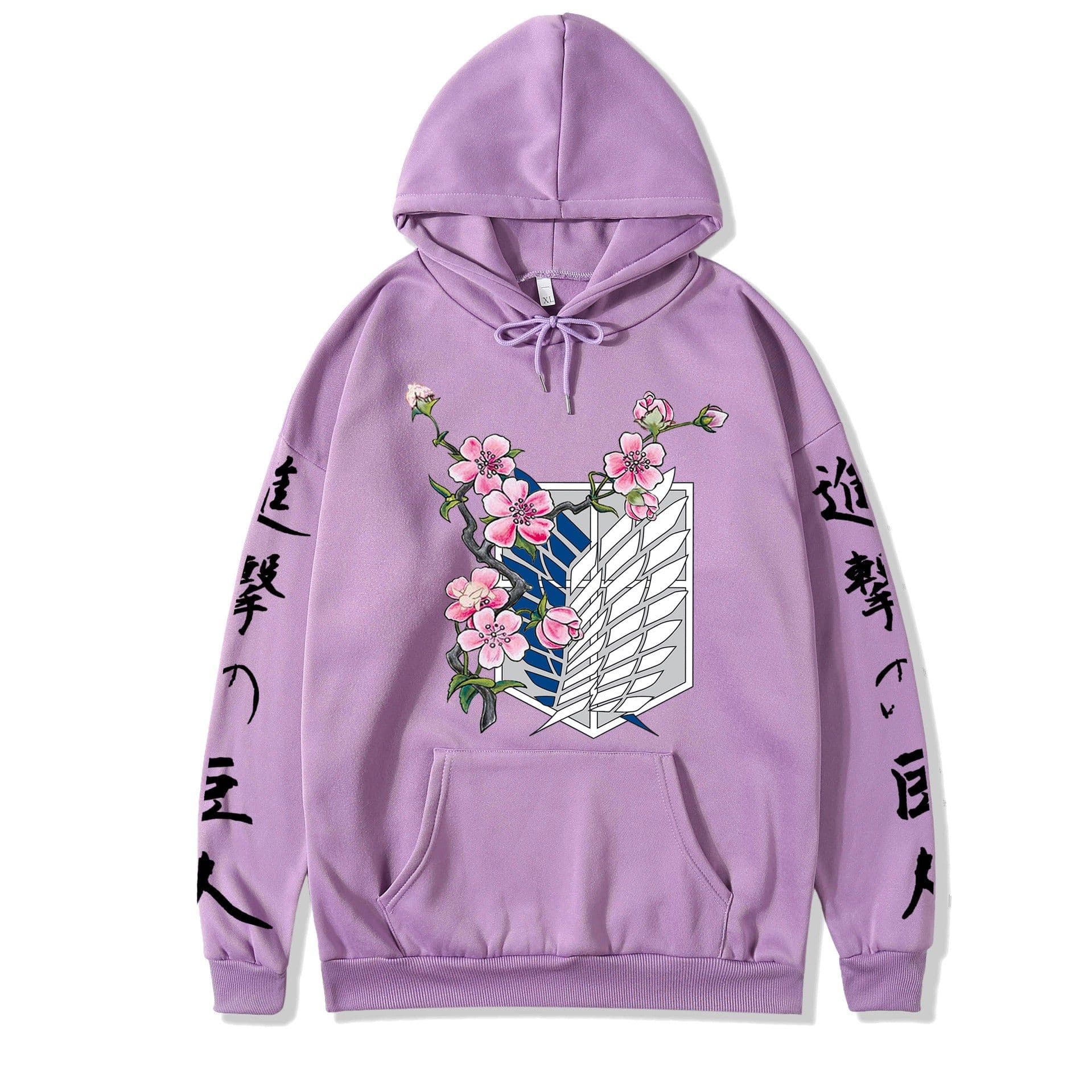 image-2021 couples wear autumn and winter new popular anime attack giant series illustration loose casual hooded sweater women