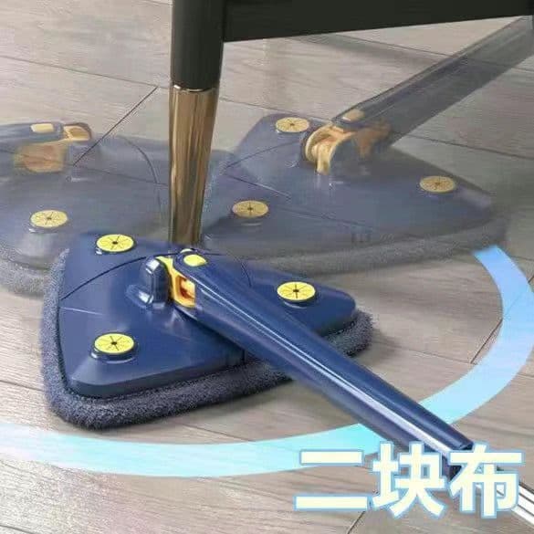 image-Spin Mop with 360° Rotating Head - Stainless Steel