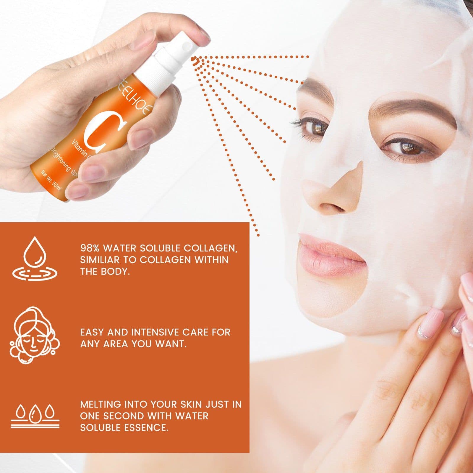 image-EELHOE Collagen Anti-aging Mask Spray 5pc Kit