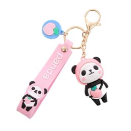 image-Panda Keychain Pendant - Soft Rubber Cartoon Cute