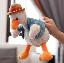 image-Manufacturers in stock Internet celebrity sand sculptures repeating ducks learn tongues, people record, sing, creative gifts, plush toys wholesale
