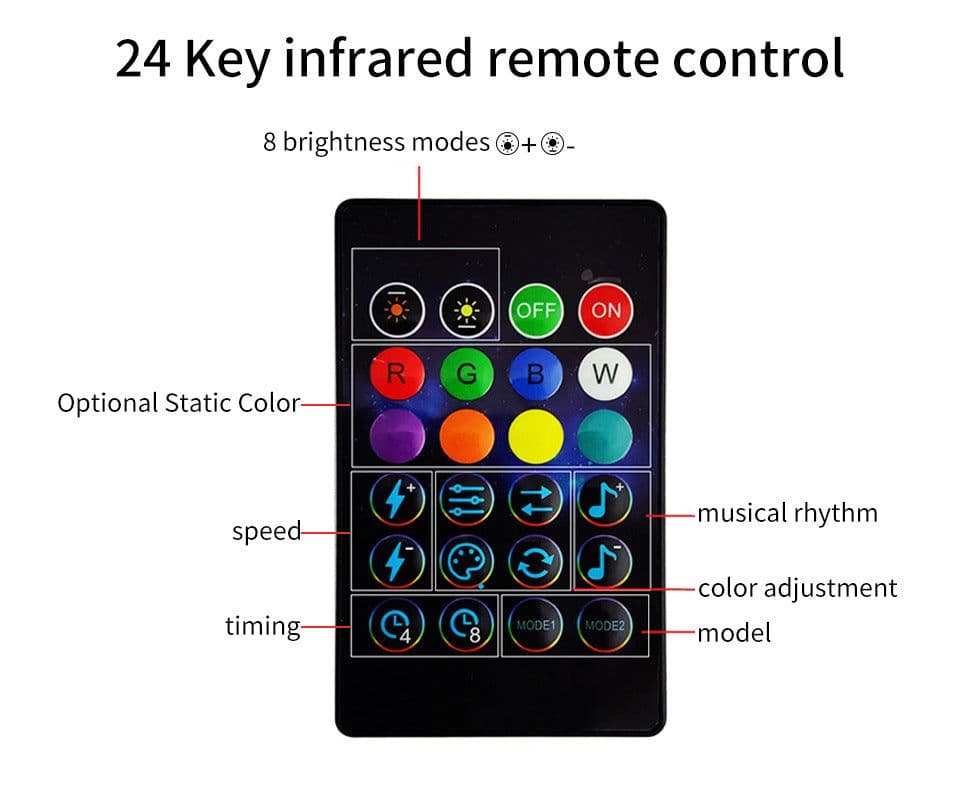 image-FX RGB LED String Lights 100LED APP Bluetooth