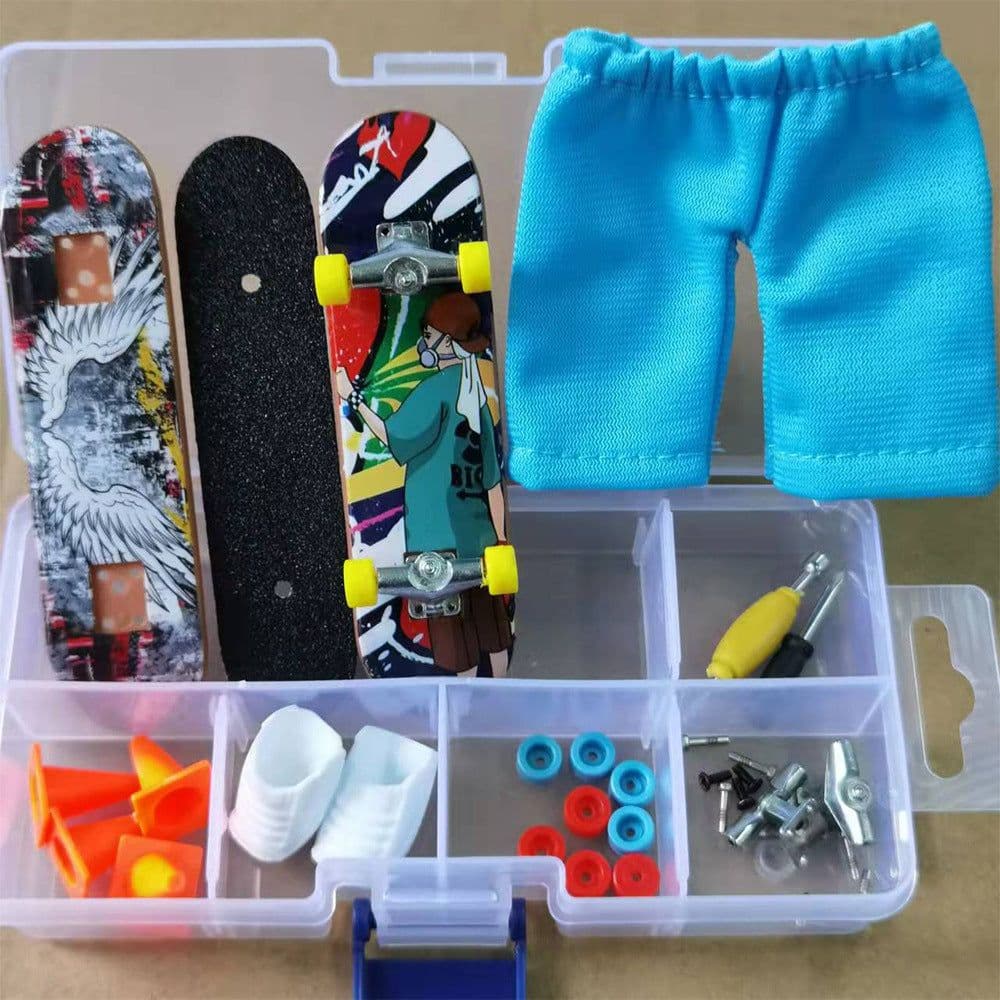image-Finger Skateboard DIY Toy Set - Plastic Combination Tool - Teens (7-14)
