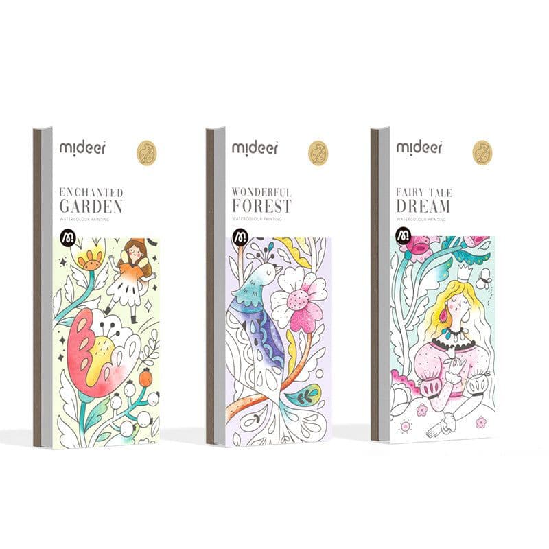 image-Children's Gouache Watercolor Coloring Book - Light Colors