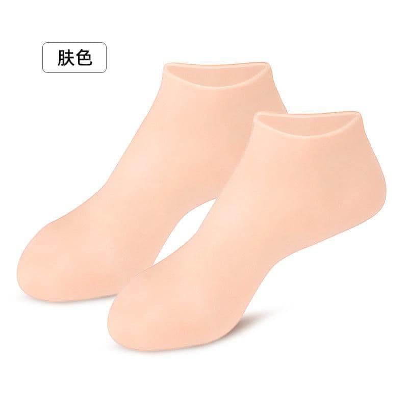 image-Qiao Le Pink Moisturizing Foot Covers - Beach Socks, Soft Callus Care