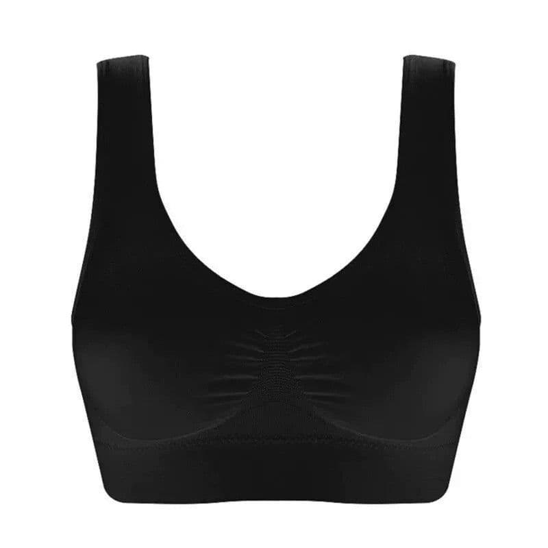 image-Seamless Sports Bra - Large Size Yoga Comfort