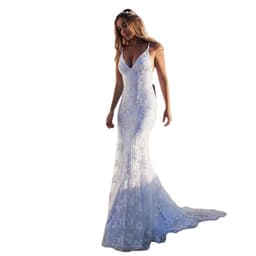 image-Brilliant Color Long Skirt V-Neck Dress - Sexy Temperament Fashion - XXL