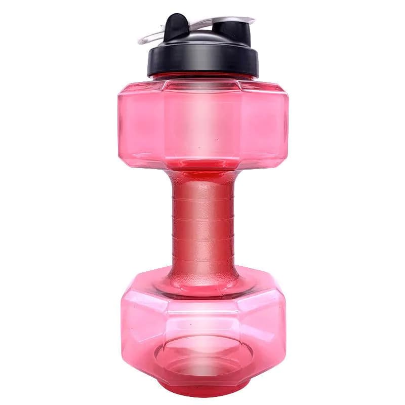 image-Large-capacity 2.5L Fitness Kettle Sports Cup - Orange Plastic Drop-proof
