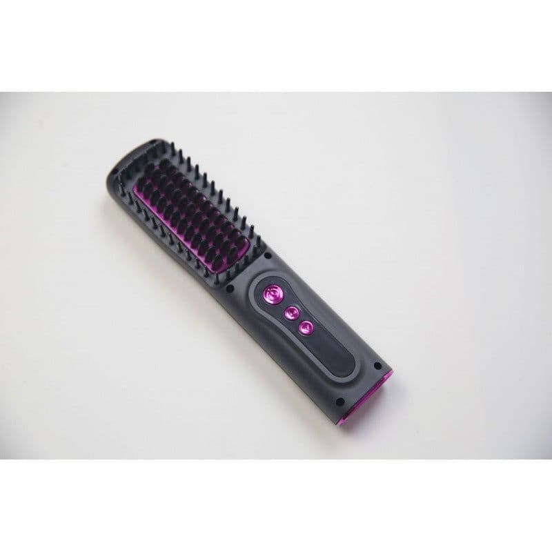 image-USB Rechargeable Hair Straightener Comb - Portable Wireless
