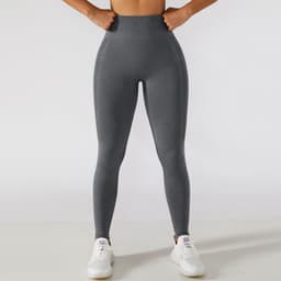 image-Yoga Pants Women High Waist Blue Purple L
