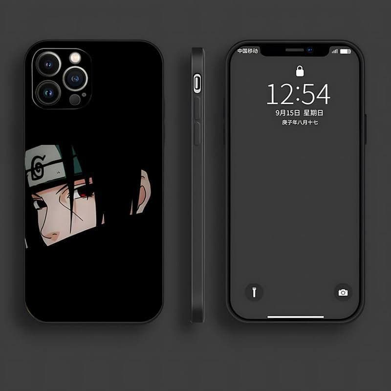 image-iPhone 15 Naruto Cartoon Phone Case - TPU Anti-fall - Black