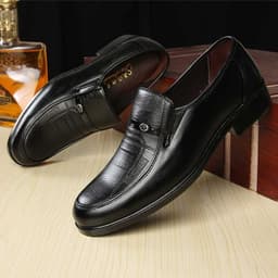 image-Outback 8037 Men's Business Leather Shoes - Brown, Size 44