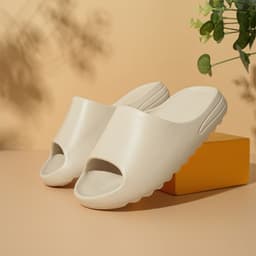 image-Children's Brown Slippers, Casual Indoor Sandals Size 37/38