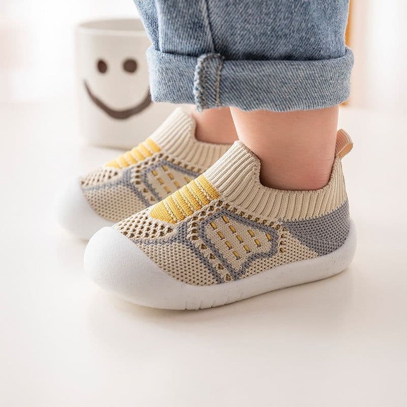 image-Baby Toddler Shoes Non-Slip Soft Mesh Purple Pink