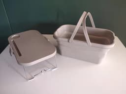 image-Yuxia Picnic Basket - Army Green Foldable 47x29x24cm