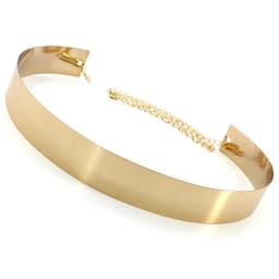 image-Women's Metal Waist Chain Belt - Silver Hollow 3.5cm