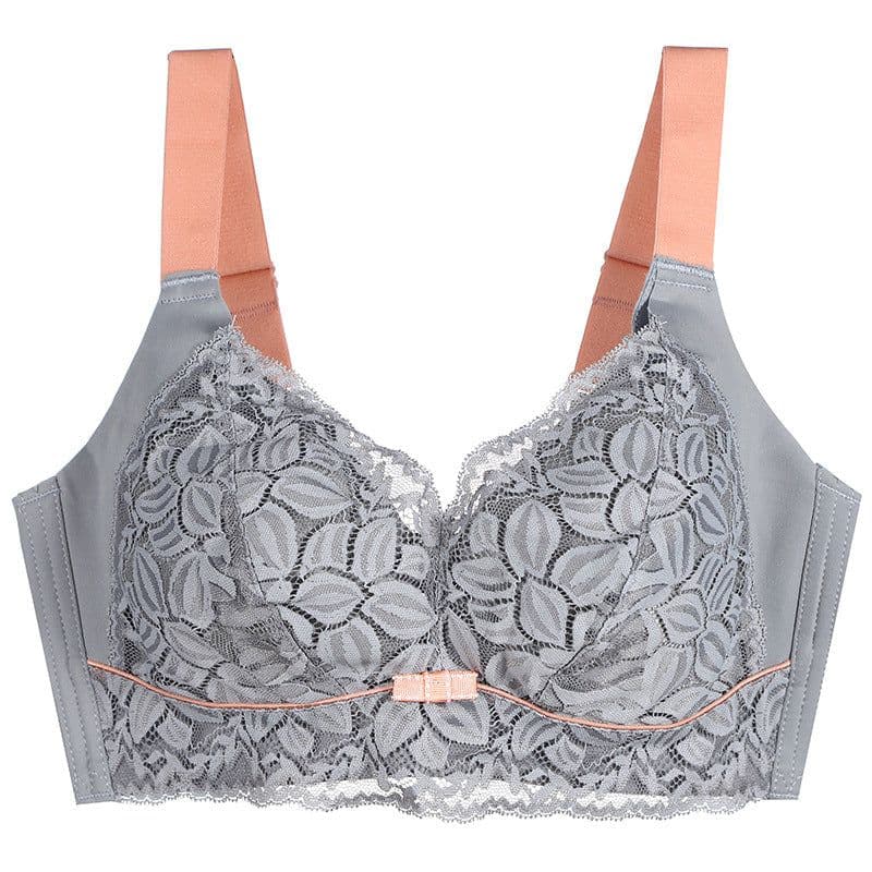 image-Ya Kangrou Bamboo Fiber Bra - Khaki, 46/105, No Rims, Anti-Sagging
