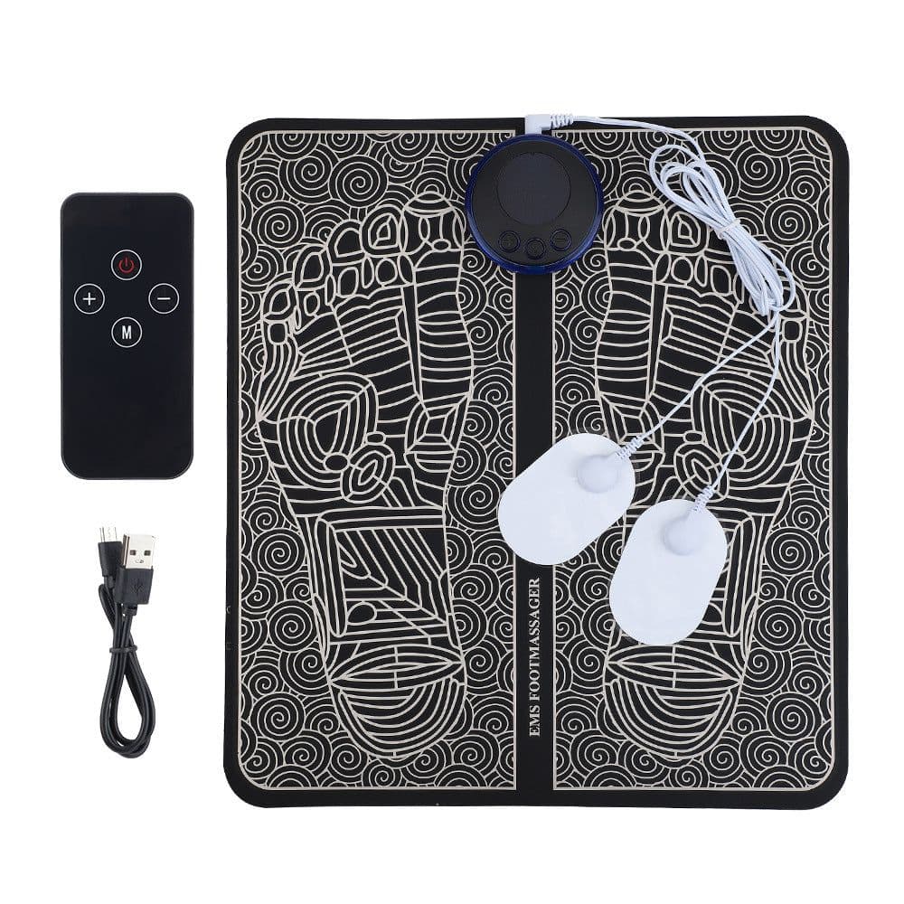 image-EMS Foot Massage Pad - Remote Control Black