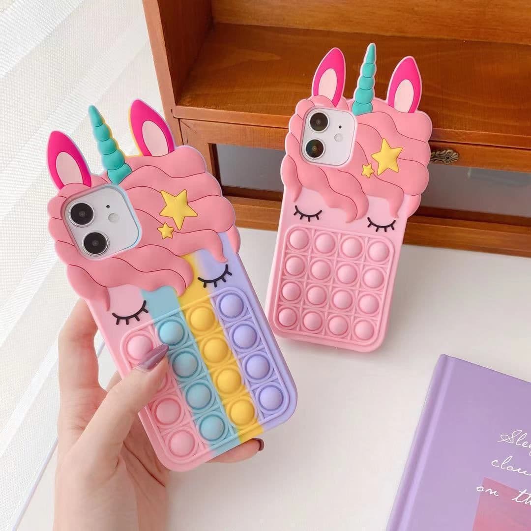 image-Apple Silicone Case XS Max/iPhone 11 Pro - Unicorn Rodent Design