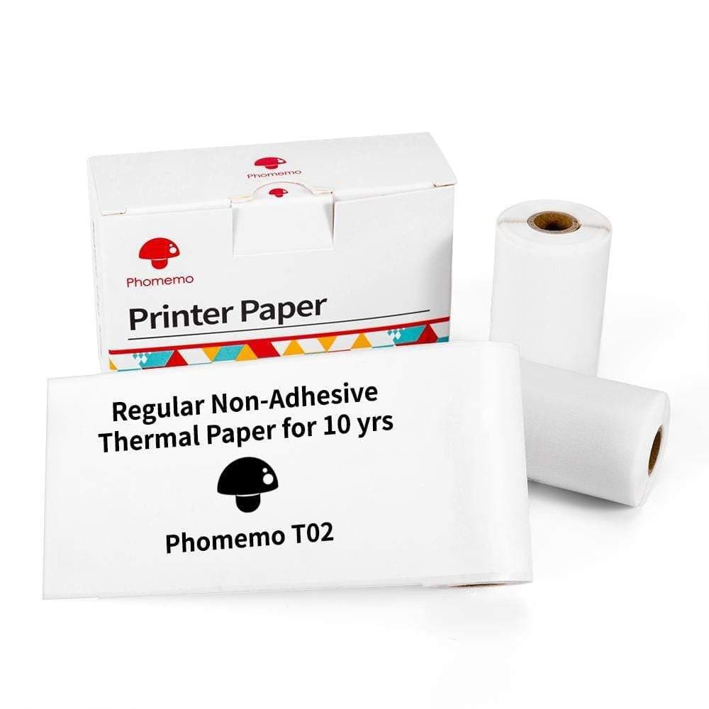 image-Phomemo three-proof thermal paper self-adhesive label 53mm paper is suitable for T02 home Bluetooth wrong title printer