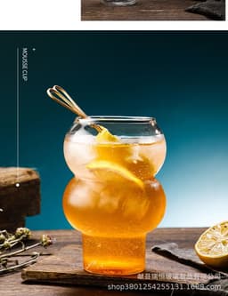 image-High Borosilicate Glass Coffee Cup, Transparent 280-530ml - Modern Minimalist Design