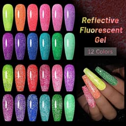 image-Fluorescent Reflective Manicure Gel - UR 2022 Phototherapy Jelly 7.5ml