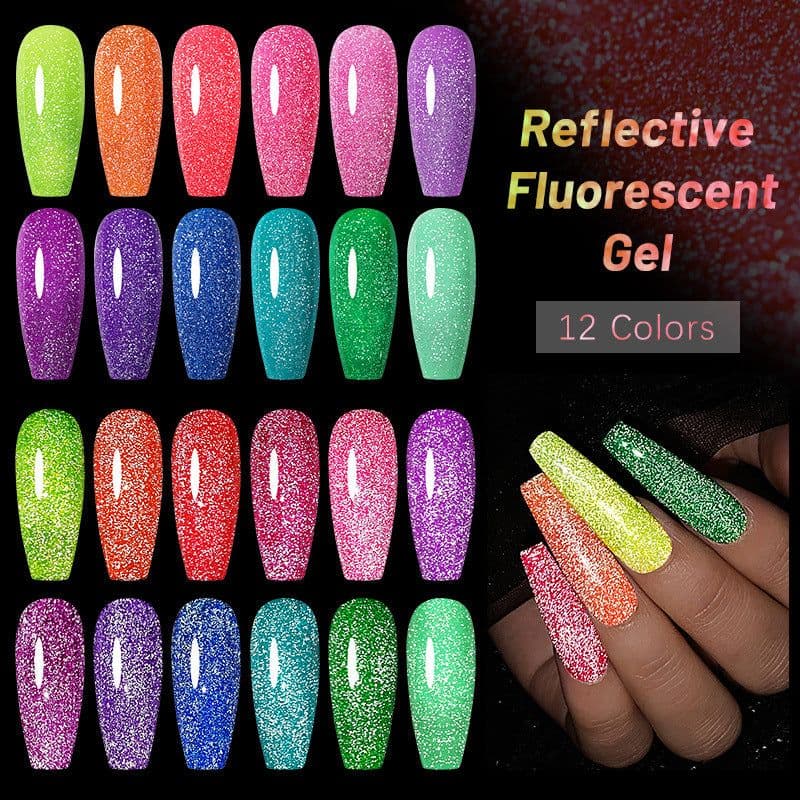image-Fluorescent Reflective Manicure Gel - UR 2022 Phototherapy Jelly 7.5ml