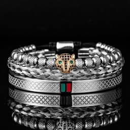 image-Morooki Stainless Steel Bracelet Set - Gold