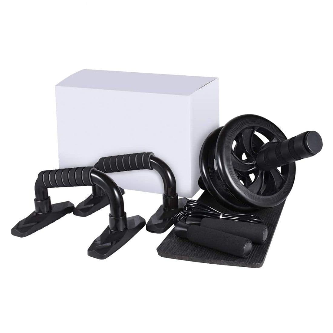 image-LEATOU Ab Wheel 7-Piece Indoor Fitness Equipment Set - LT-TZ32