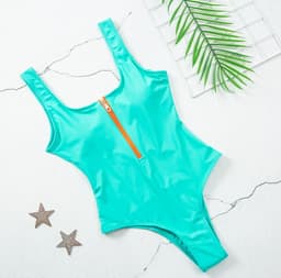 image-Women's Star Striped One-Piece Swimsuit XL