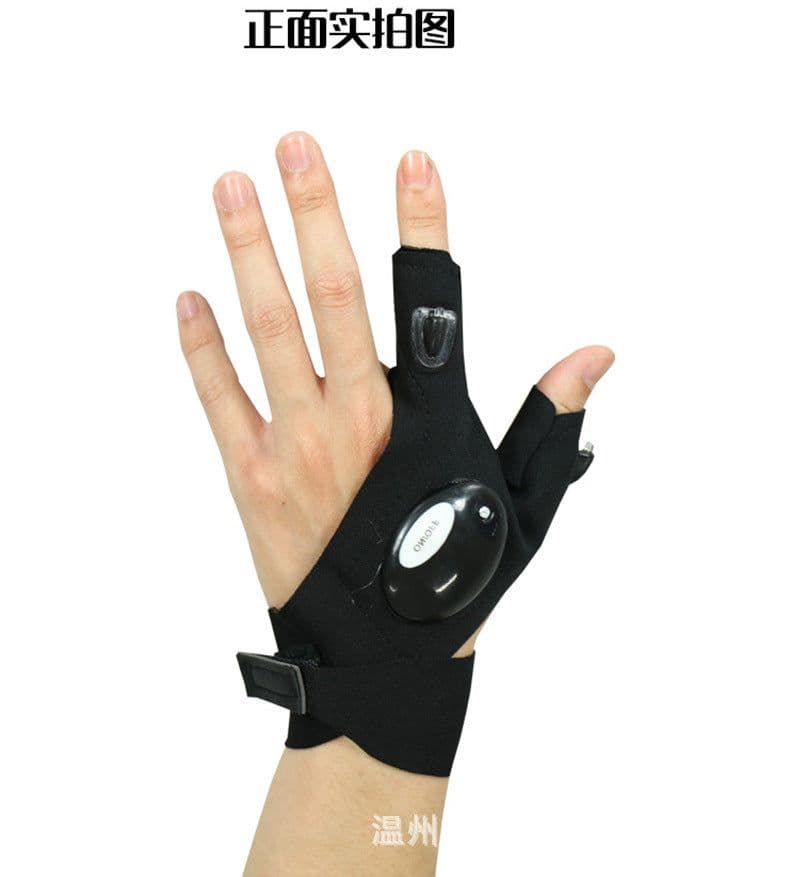 image-Fishing Gloves LED Finger Light Left Right Pair