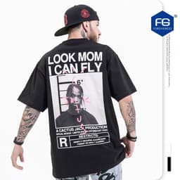 image-FORGIVENESS Men's T-Shirt - Black Cotton Loose Fit