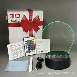 image-16-Color Remote USB 3D Night Light Erasable Graffiti Board Lamp 12*15