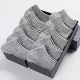 image-Men's Ankle Socks - Breathable Cotton Sports Socks