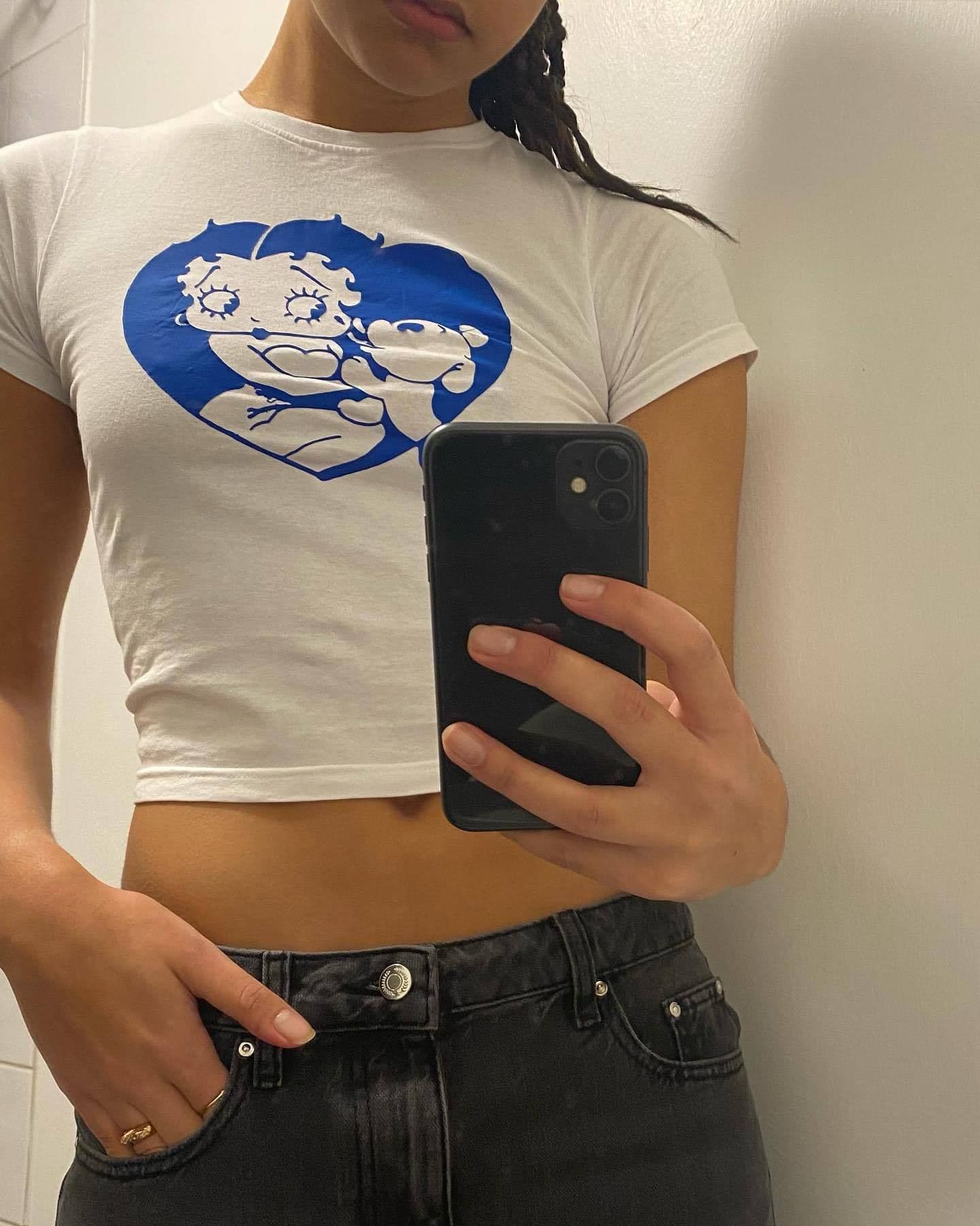 image-Women's Y2K Cross-Border Cartoon T-Shirt - Short Sleeve
