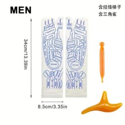 image-Cross-border Warp socks English acupuncture point socks meridian socks Chinese heritage massage socks spot
